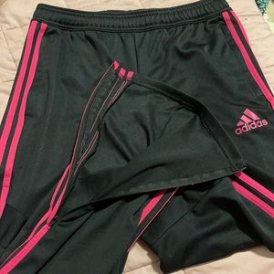 Hot pink Adidas sweats